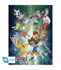 Poster Digimon Adventure Digi-World, 52 x 38 cm