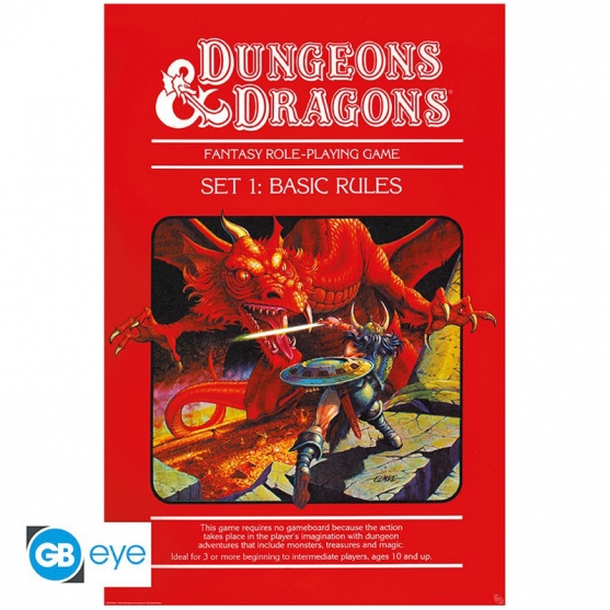 Poster Dungeons & Dragons, Basic Rules, 91,5 x 61 cm