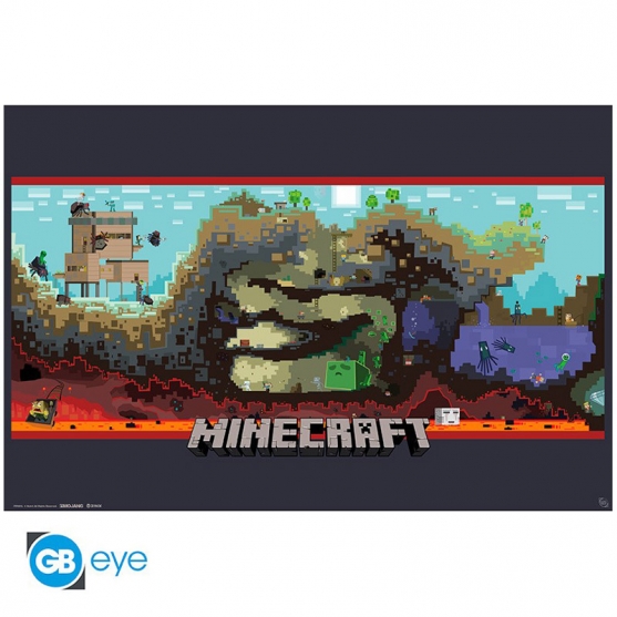 Poster Minecraft Underground, 91,5 x 61 cm