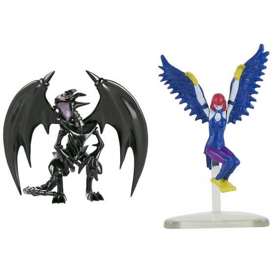 Figuras Yu-gi-oh!, B. Dragón Ojos Rojos y Harpie Lady 9,5 cm