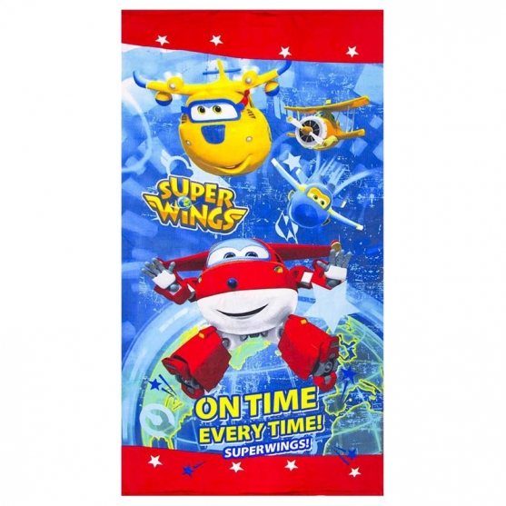 Toalla Super Wings On Time Every Time! 70 x 140 cm
