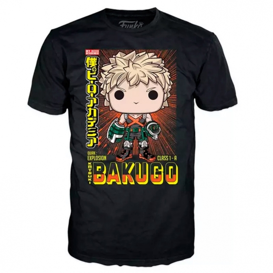 Camiseta My Hero Academia, Bakugo Pop, Adulto L