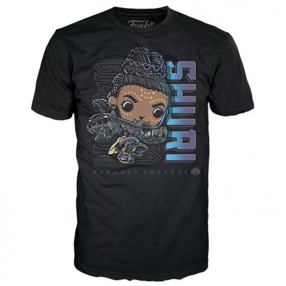 Camiseta Marvel Black Panther Wakanda Forever, Shuri Pop, Adulto XL