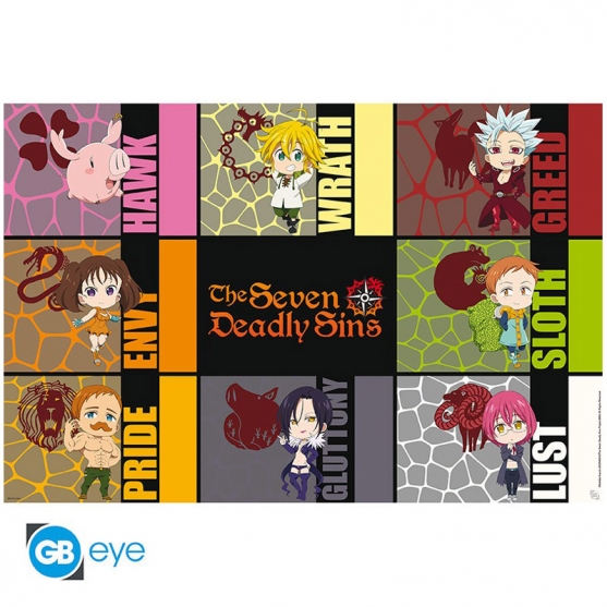 Poster The Seven Deadly Sins, Chibi Sins 91,5 x 61 cm