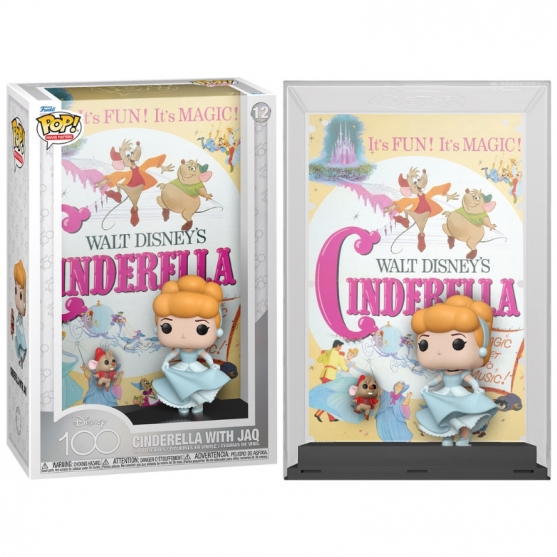 Pop! Movie Posters Cinderella With Jaq 12 Disney 100