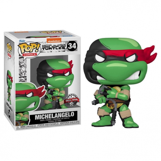Pop! Comics Michelangelo 34 Nickelodeon Eastman and Laird's Teenage Mutant Ninja Turtles
