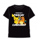 Camiseta Pokémon Pikachu y Charizard, Niño 8 Años