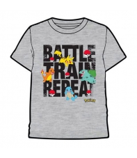 Camiseta Pokémon Battle Train Repeat, Niño 6 Años