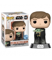Pop! Luke Skywalker with Grogu 482 Star Wars The Mandalorian Special Edition