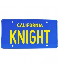 Placa Metálica Knight Rider (El Coche Fantástico) Matrícula California Knight