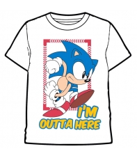 Camiseta Sonic The Hedgehog I'm Outta Here, Niño 8 Años