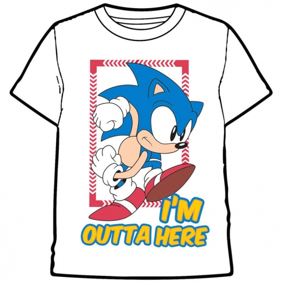 Camiseta Sonic The Hedgehog I'm Outta Here, Niño 10 Años