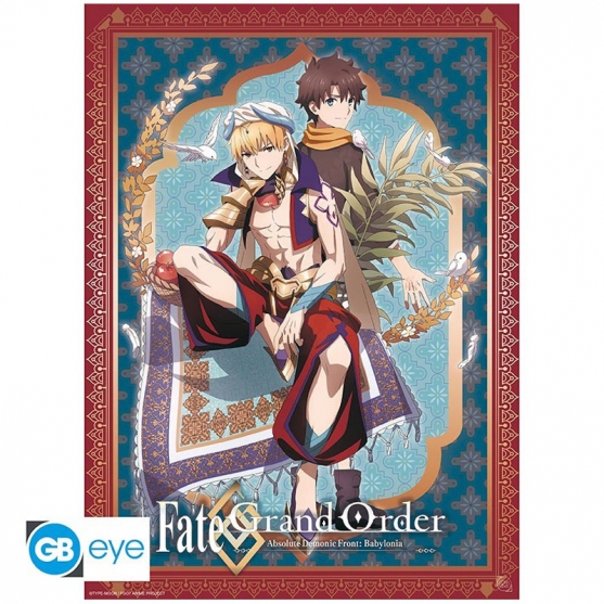 Poster Fate/Grand Order, Fujimaru y Gilgamesh 52 x 38 cm