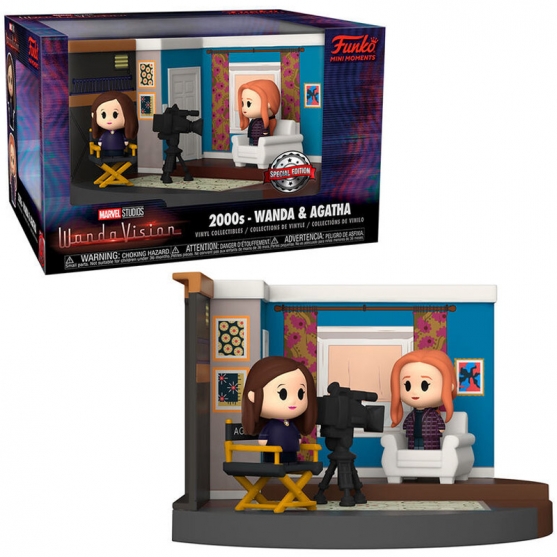 Figura Funko Mini Moments 2000s Wanda & Agatha, Marvel Studios WandaVision