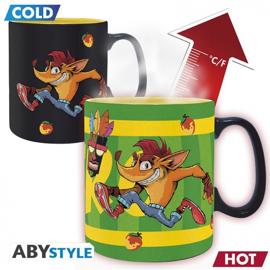 Taza Crash Bandicoot Nitro, Sensitiva al Calor 460 ml