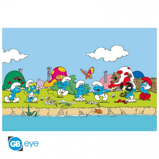 Poster The Smurfs (Los Pitufos), Grupo 91,5 x 61 cm