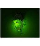 Lámpara Marvel, Hulk Cabeza 3D, 24 cm