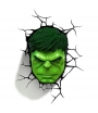 Lámpara Marvel, Hulk Cabeza 3D, 24 cm