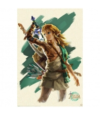 Poster The Legend of Zelda Tears of the Kingdom, Link Unleashed 91,5 x 61 cm.