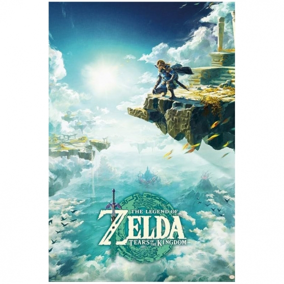 Poster The Legend of Zelda Tears of the Kingdom, Cielo de Hyrule 91,5 x 61 cm.