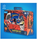 Funda Silicona y Grips para Dualsense, Custom Kit Dc Superman Fr.tec