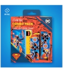 Carcasa Protectora y Grips para Mandos Joy-con y Estuche porta Juegos, Combo Dc Superman Fr.tec