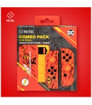 Carcasa Protectora y Grips para Mandos Joy-con y Estuche porta Juegos, Combo Dc Flash Fr.tec
