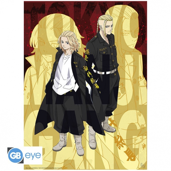 Poster Tokyo Revengers, Mikey y Draken 52 x 38 cm