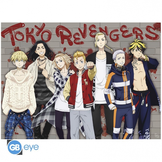 Poster Tokyo Revengers, Casual Tokyo Manji Gang 52 x 38 cm