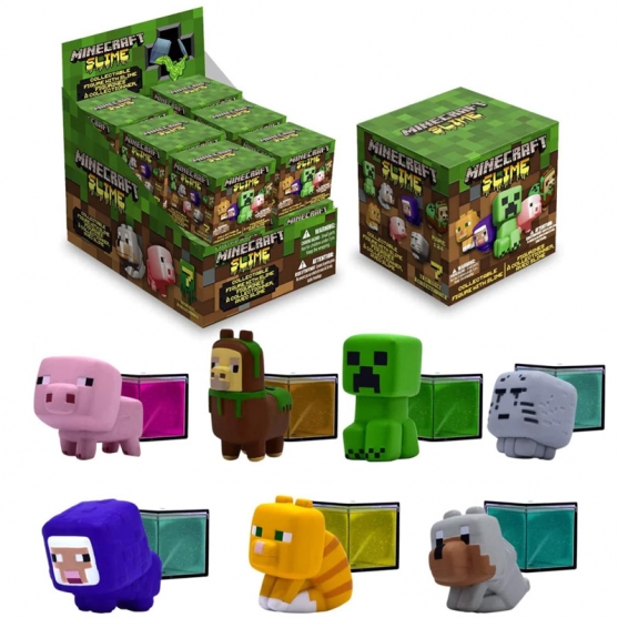 Figura Sorpresa Minecraft Slime 4 cm