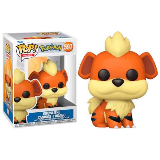 Pop! Games Growlithe Caninos Fukano 597 Pokémon