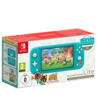 Consola Nintendo Switch Lite Turquesa Edición Timmy & Tommy Aloha Edition + Animal Crossing New Horizons