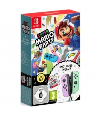 Super Mario Party (Código de descarga) + 2 Joy-Con (Verde y Rosa Pastel)