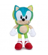 Peluche Sonic The Hedgehog Degradado Azul/Verde 28cm