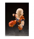 Figura Articulada Dragon Ball Z, Krillin Earth's Strongest Man SH Figuarts,11.5 cm