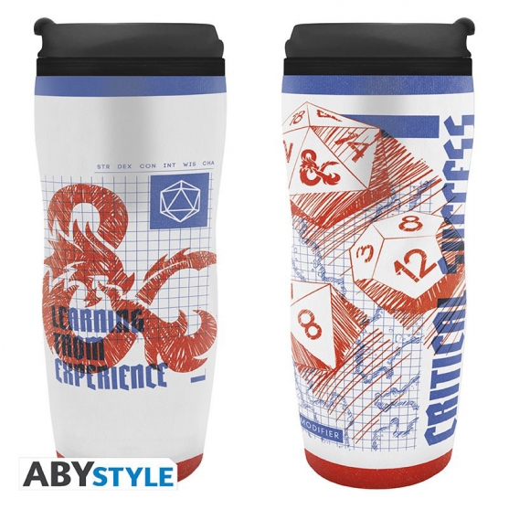 Taza de Viaje Dungeons & Dragons, Sketch Dice 355 ml