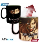 Taza Attack on Titan, Titan Eren, Sensitiva al Calor 460 ml