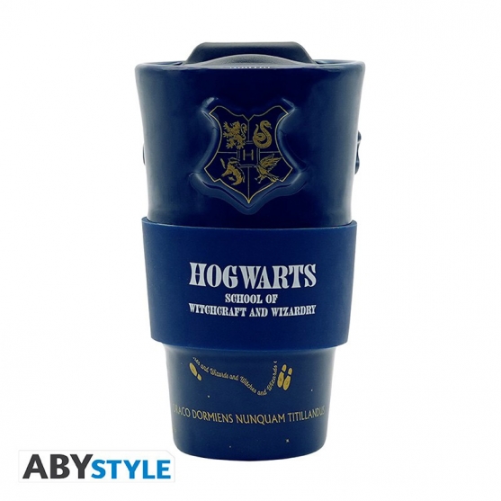 Taza de Viaje Harry Potter 3d, Hogwarts 450 ml