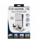 Base Multifunción y Carga Mandos RGB Led Playstation 5 Slim, Blackfire