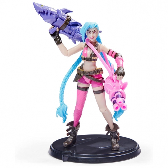 Figura Articulada League of Legends, Jinx The Champion Collection Spin Master 11 cm