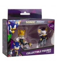 Figuras Sonic Prime, Tails y Rebel Rouge 6 cm