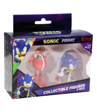 Figuras Sonic Prime, Dr. Eggman y Sonic 7 y 5 cm