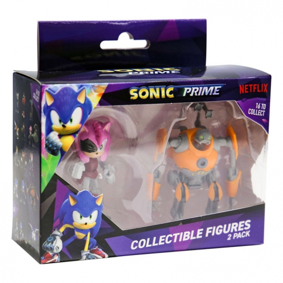 Figuras Sonic Prime, Amy y Eggforcer 6 y 7 cm