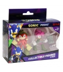 Figuras Sonic Prime, Knuckles y Amy 6 y 5 cm