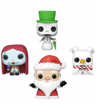 Pocket Pop! Disney Tim Burton's The Nightmare Before Christmas 4 Pack Happy Holidays
