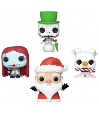 Pocket Pop! Disney Tim Burton's The Nightmare Before Christmas 4 Pack Happy Holidays