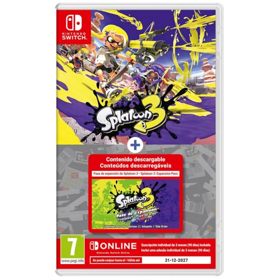 Splatoon 3 + Pase de Expansión + Suscripción Individual de 3 Meses
