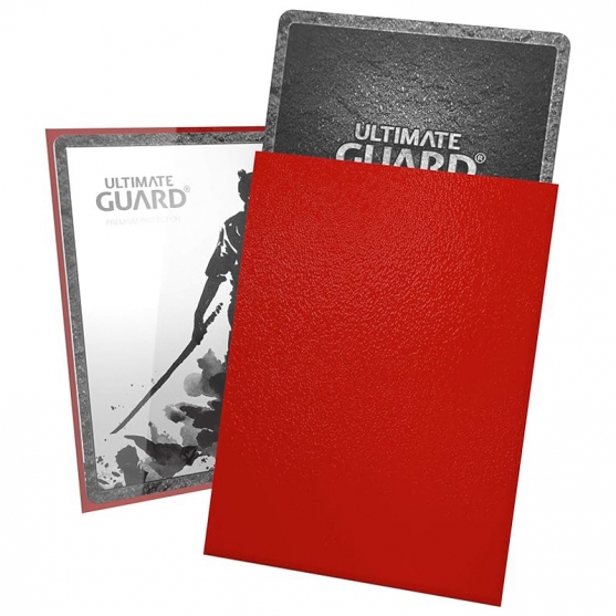100 Fundas Cartas Medida Standard 66 x 91 mm Rojo, Katana Ultimate Guard