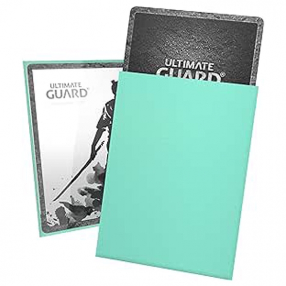 100 Fundas Cartas Medida Standard 66 x 91 mm Turquesa, Katana Ultimate Guard