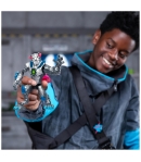 Cámara de Mutación con Figura Articulada Mr Beast Lab Mutators, Metallic Panther 13 cm